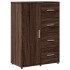Aparador de madera de ingeniería roble marrón 60x31x84
