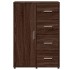 Aparador de madera de ingeniería roble marrón 60x31x84