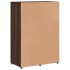 Aparador de madera de ingeniería roble marrón 60x31x84