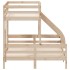 Litera de madera maciza de pino 90x200/140x200