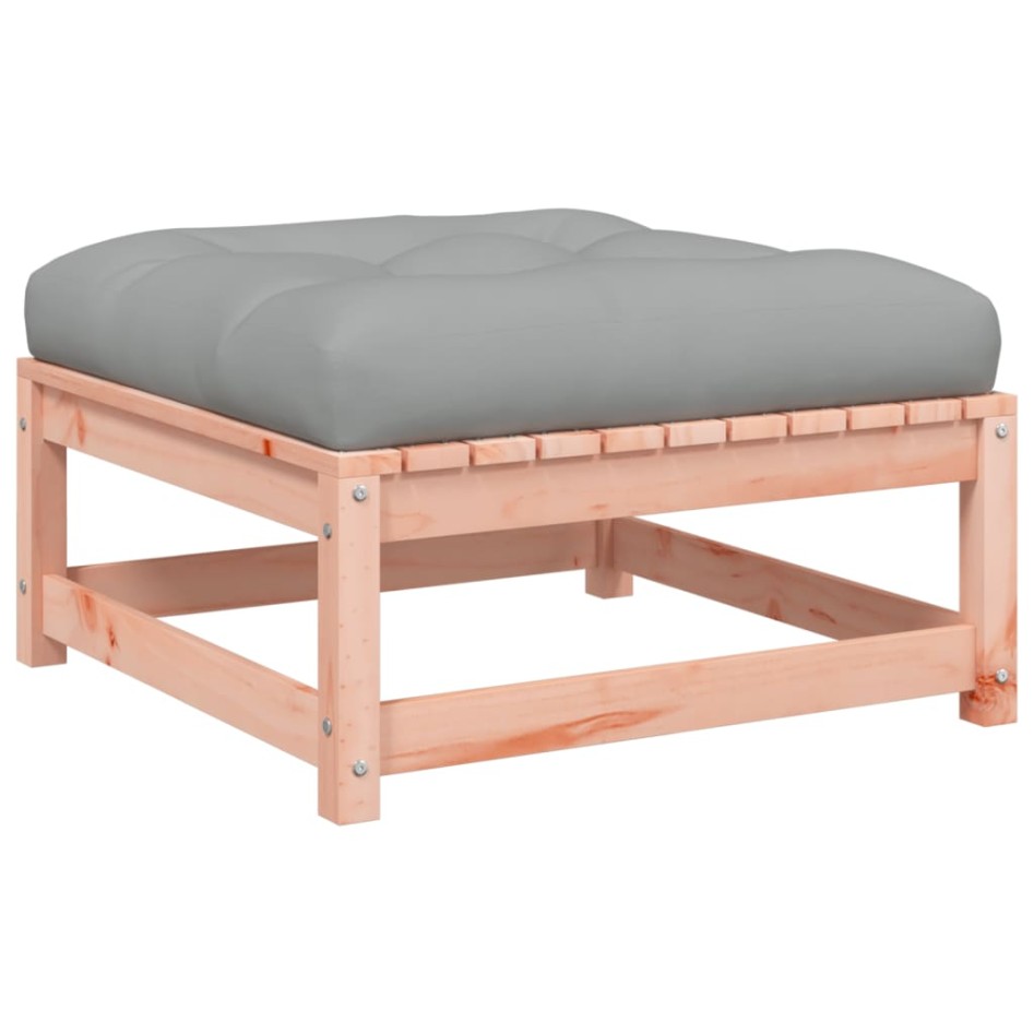 Set de sofás jardín 6 pzas con cojines madera abeto