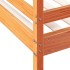 Litera de madera maciza de pino marrón cera 80x200/120x200