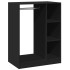 Armario de madera de ingeniería negro 77x48x102