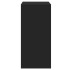 Armario de madera de ingeniería negro 77x48x102
