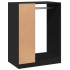 Armario de madera de ingeniería negro 77x48x102