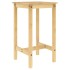 Set de mesa alta y taburetes de bar 3 pzas madera maciza
