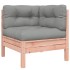 Set de sofás jardín 4 pzas con cojines madera abeto