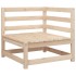 Juego de sofás de jardín 4 pzas madera maciza de