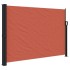 Toldo lateral retráctil terracota 140x500