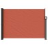 Toldo lateral retráctil terracota 140x500