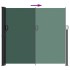 Toldo lateral retráctil verde oscuro 180x300