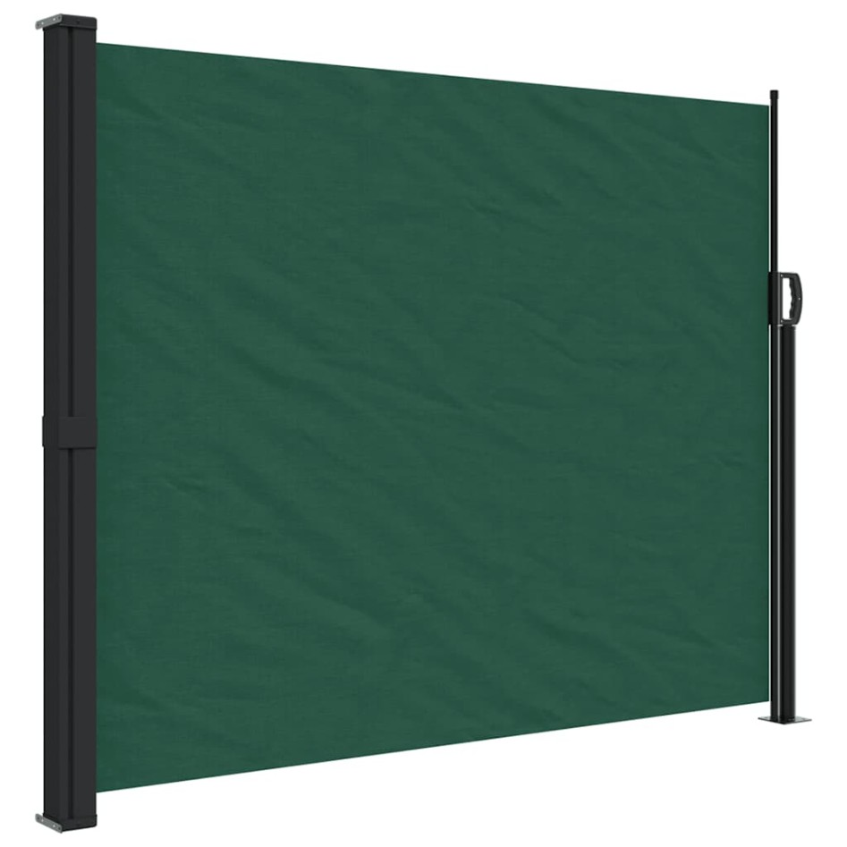 Toldo lateral retráctil verde oscuro 160x600