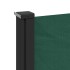 Toldo lateral retráctil verde oscuro 160x600