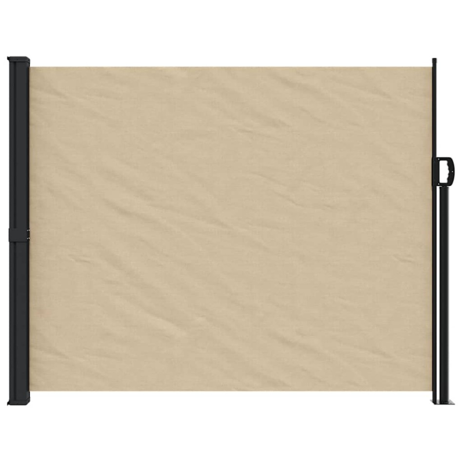 Toldo lateral retráctil beige 160x500