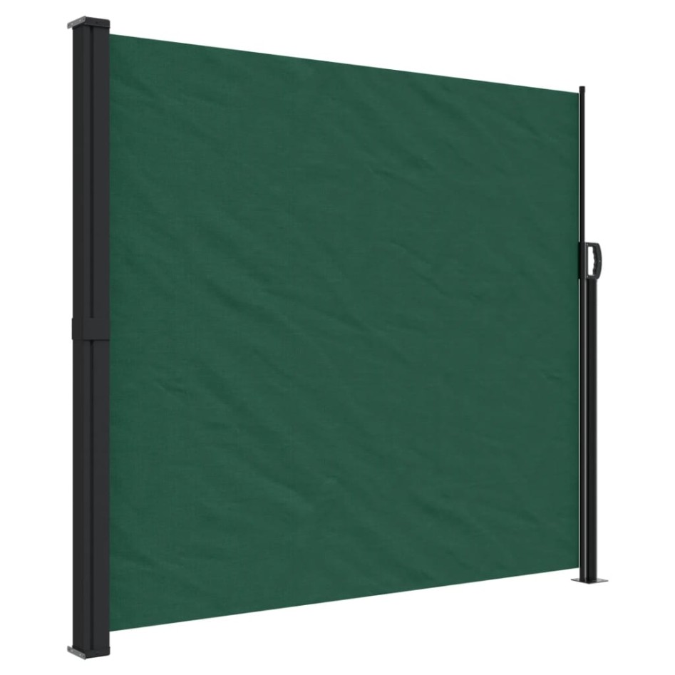Toldo lateral retráctil verde oscuro 180x600