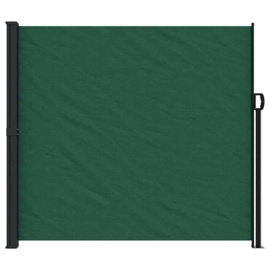 Toldo lateral retráctil verde oscuro 180x600