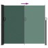 Toldo lateral retráctil verde oscuro 180x600