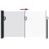 Toldo lateral retráctil blanco 120x600