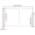 Toldo lateral retráctil blanco 120x600