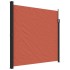 Toldo lateral retráctil terracota 200x600