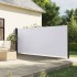 Toldo lateral retráctil blanco 160x600