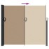 Toldo lateral retráctil gris taupe 180x500