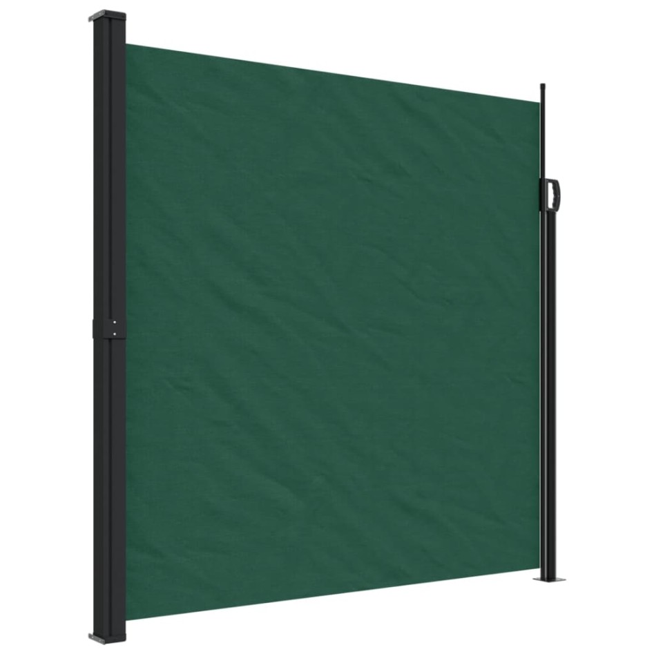 Toldo lateral retráctil verde oscuro 200x300