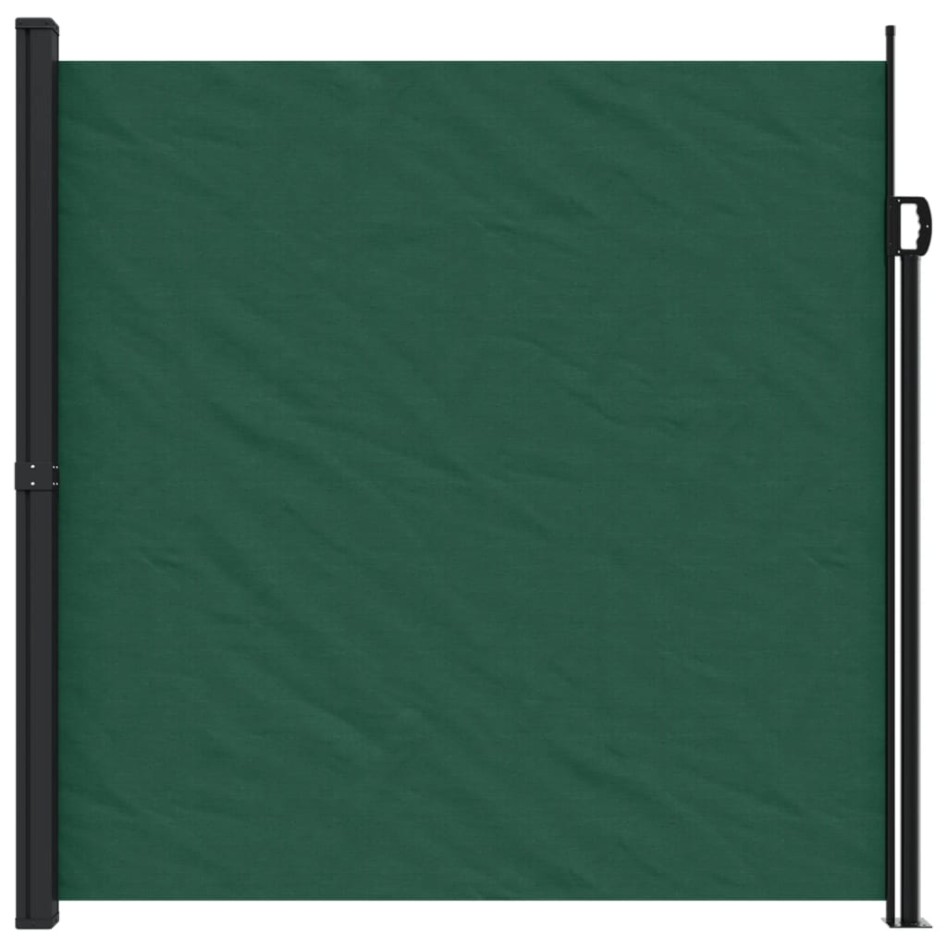 Toldo lateral retráctil verde oscuro 200x300