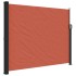 Toldo lateral retráctil terracota 170x300