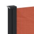 Toldo lateral retráctil terracota 170x300