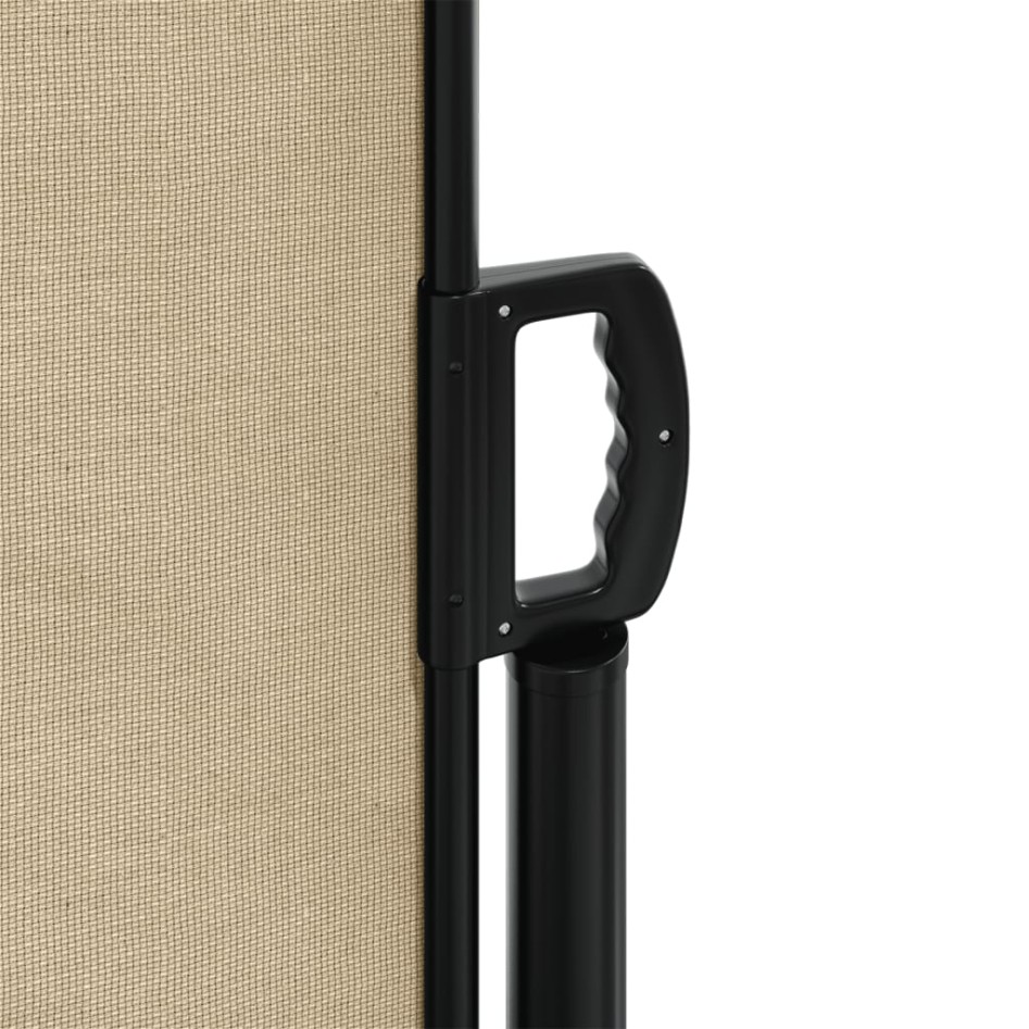 Toldo lateral retráctil beige 220x600