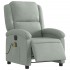 Sillón reclinable de masaje eléctrico terciopelo gris