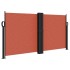 Toldo lateral retráctil terracota 120x600