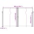 Toldo lateral retráctil blanco 220x600