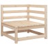 Juego de sofás de jardín 7 piezas madera maciza de
