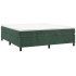 Estructura cama sin colchón terciopelo verde oscuro 160x200