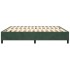 Estructura cama sin colchón terciopelo verde oscuro 160x200