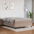 Estructura cama sin colchón cuero sintético capuchino