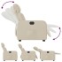 Sillón reclinable eléctrico de tela