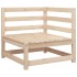 Juego de sofás de jardín 3 piezas madera maciza de