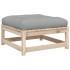 Set de sofás de jardín 3 pzas con cojines madera maciza de