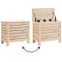 Juego de sofás de jardín 7 piezas madera maciza de