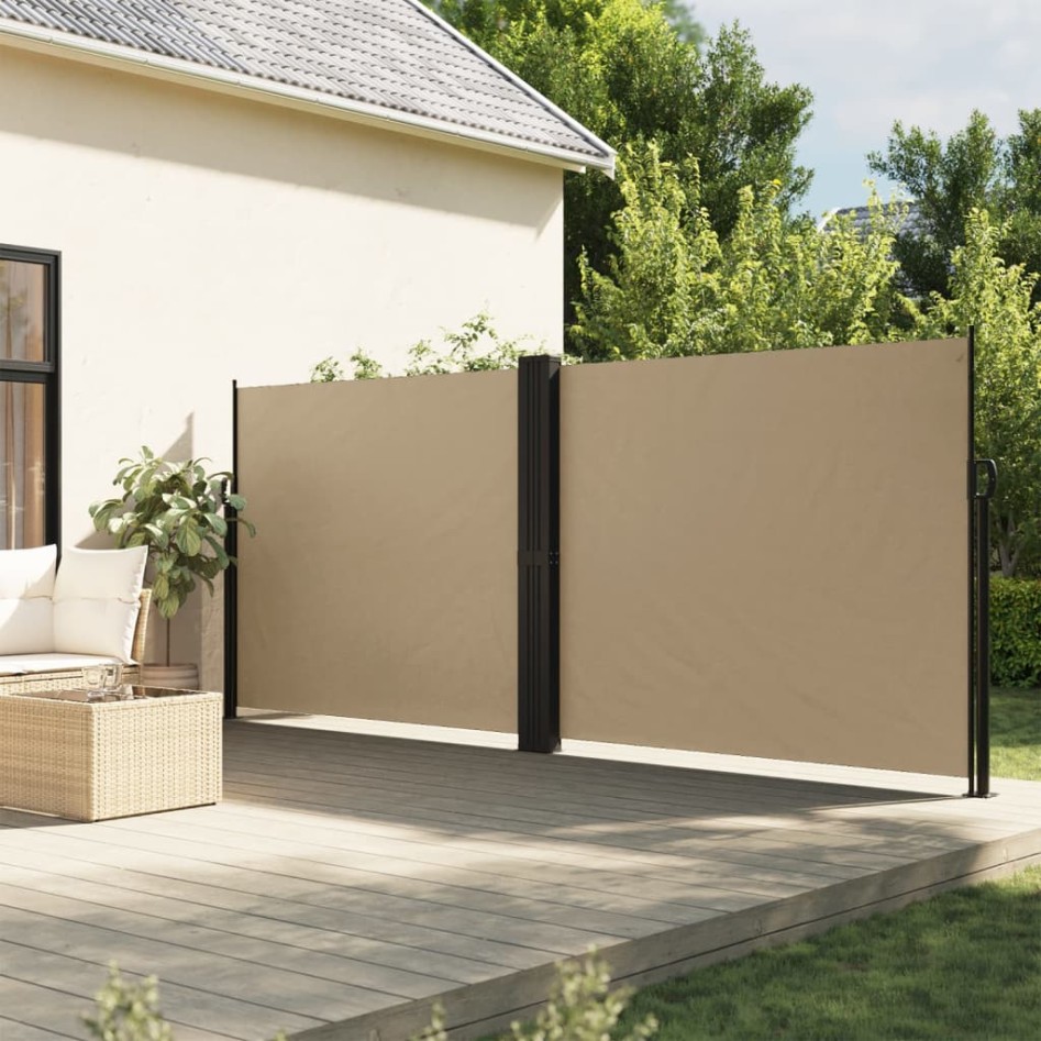 Toldo lateral retráctil beige 180x1200