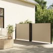 Toldo lateral retráctil beige 100x600 cm
