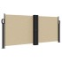 Toldo lateral retráctil beige 100x600