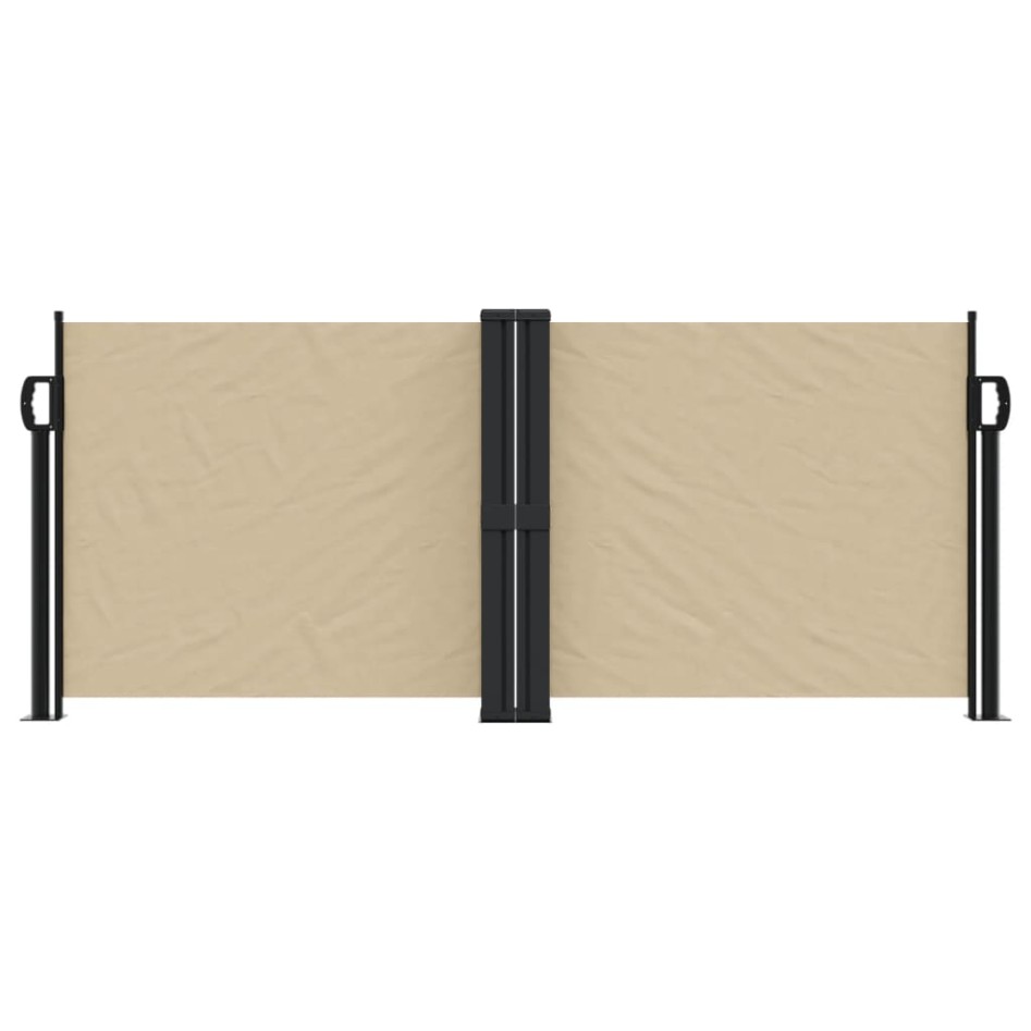 Toldo lateral retráctil beige 100x600