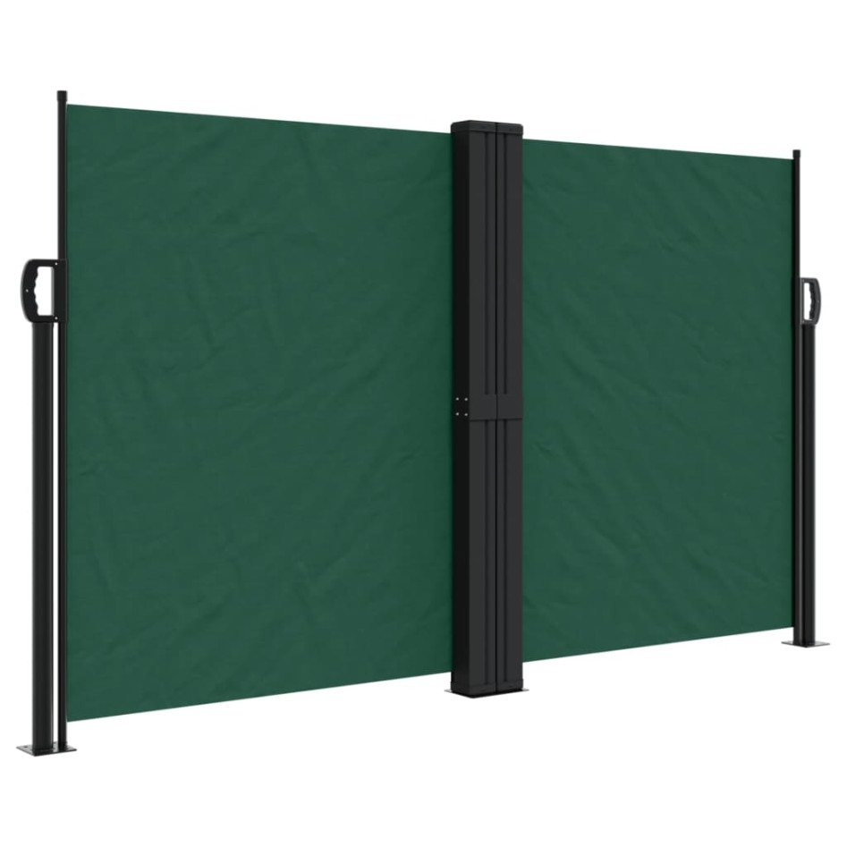 Toldo lateral retráctil verde oscuro 140x1000