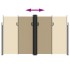 Toldo lateral retráctil beige 200x1000