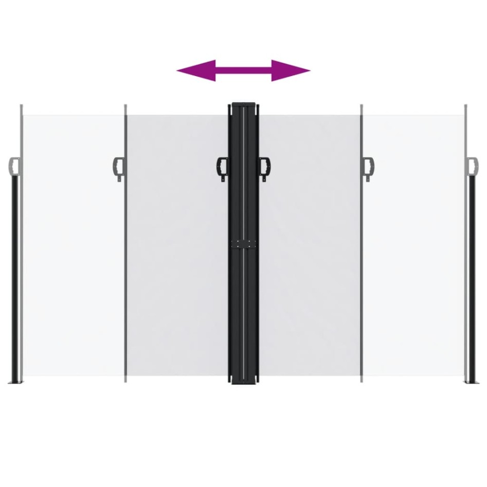 Toldo lateral retráctil blanco 200x1200