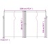 Toldo lateral retráctil blanco 200x1200